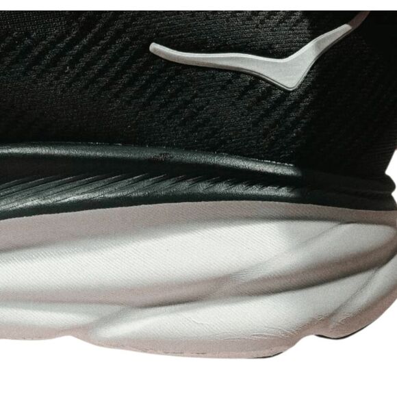 HOKA ONE ONE Clifton 9 \'Black White\' Running Shoes Size W11/M9 main image 12